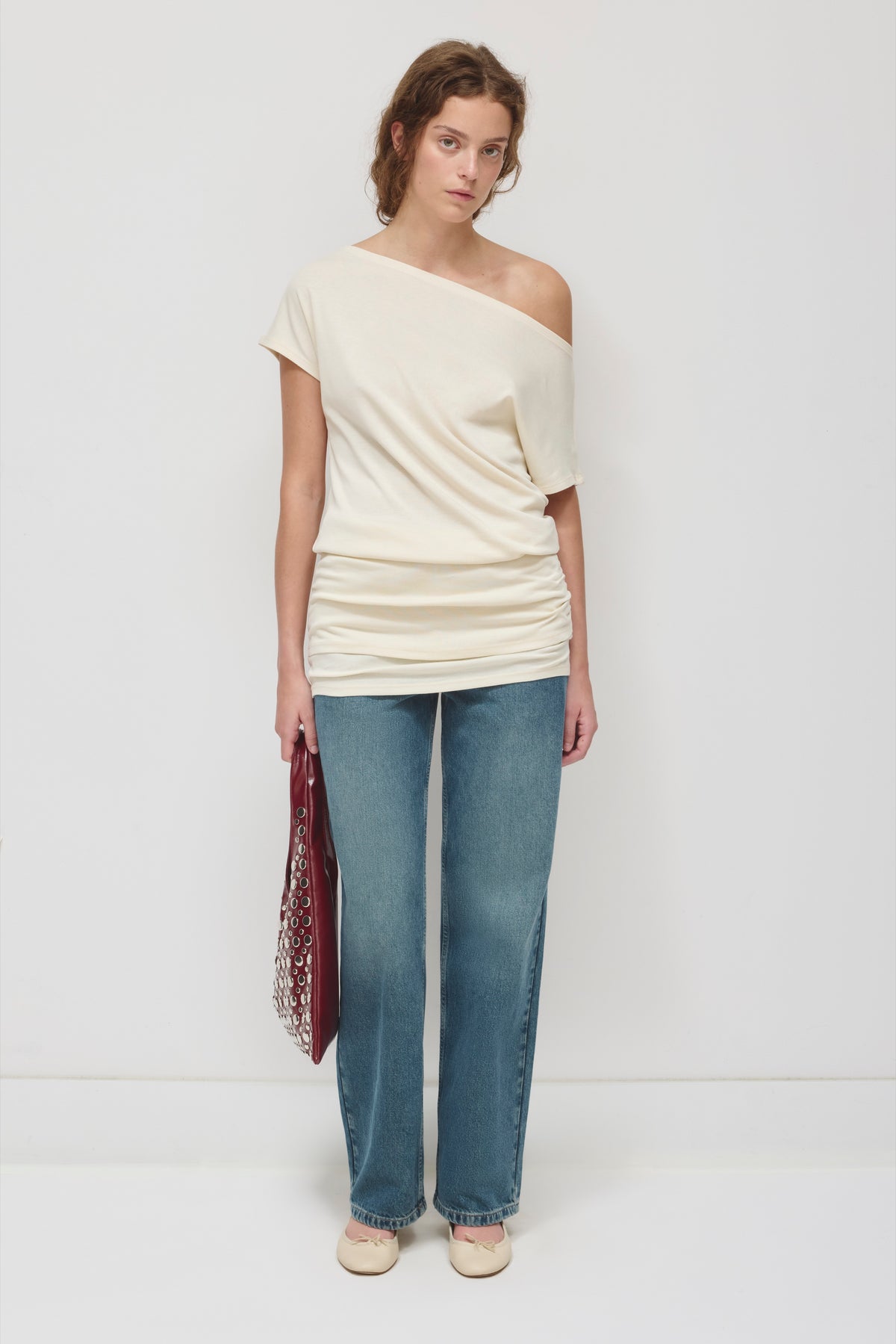 Model is 5’9” and is wearing a size S.