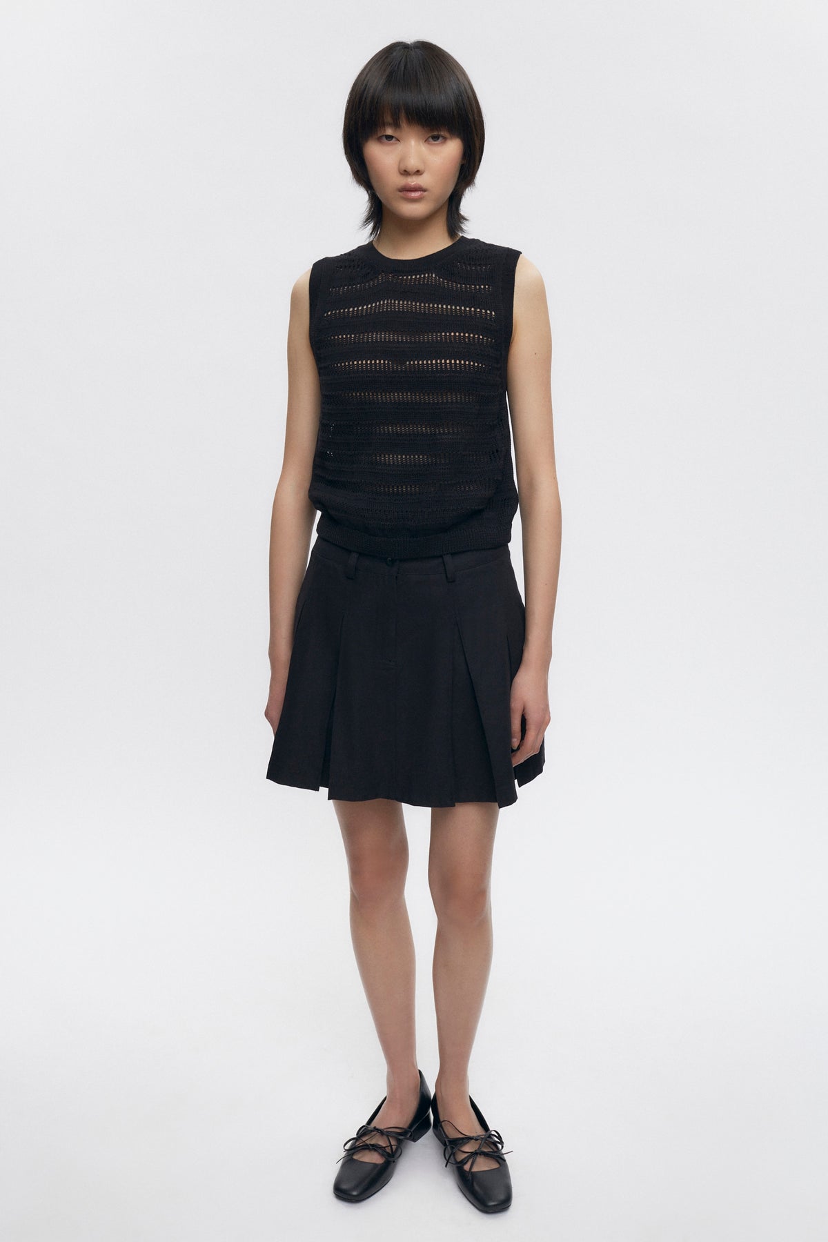 Women’s Acacia Knit Tank in Black