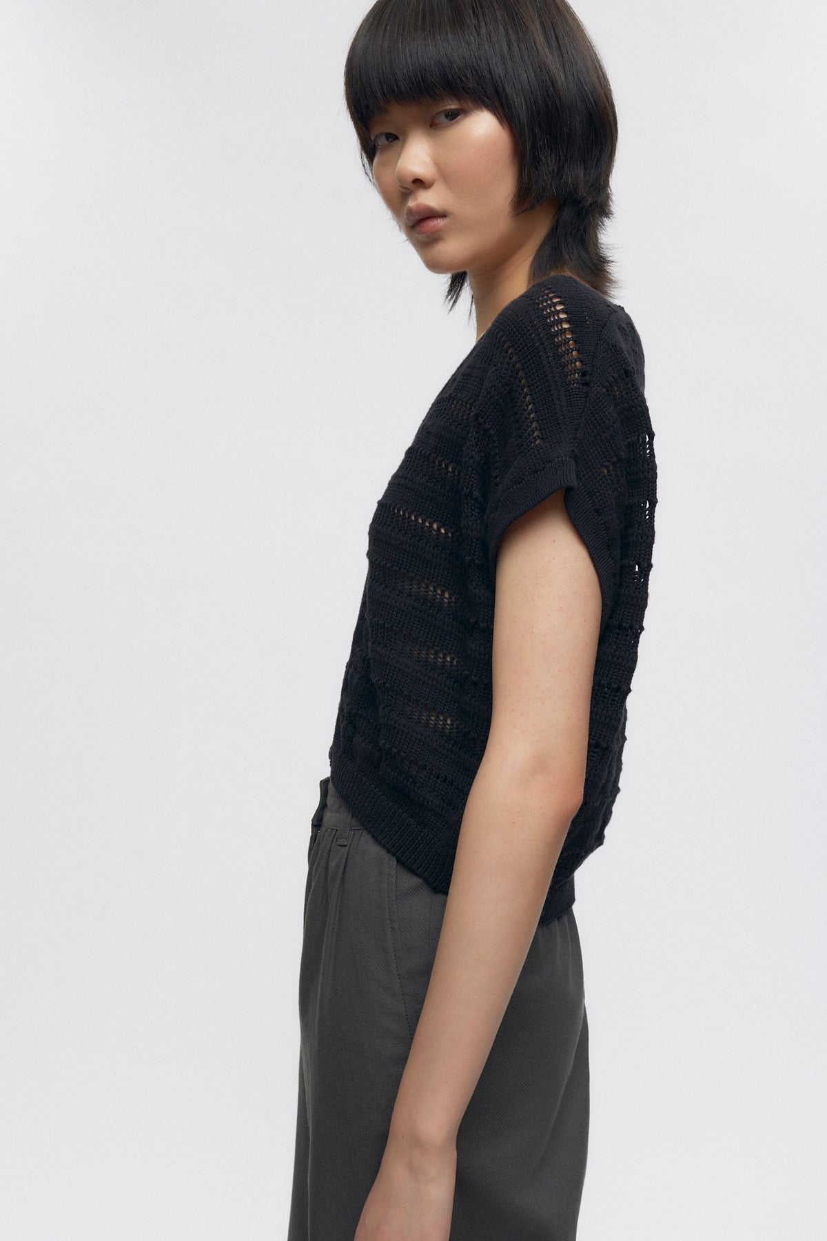 Women’s Acacia Knit Vest in Black