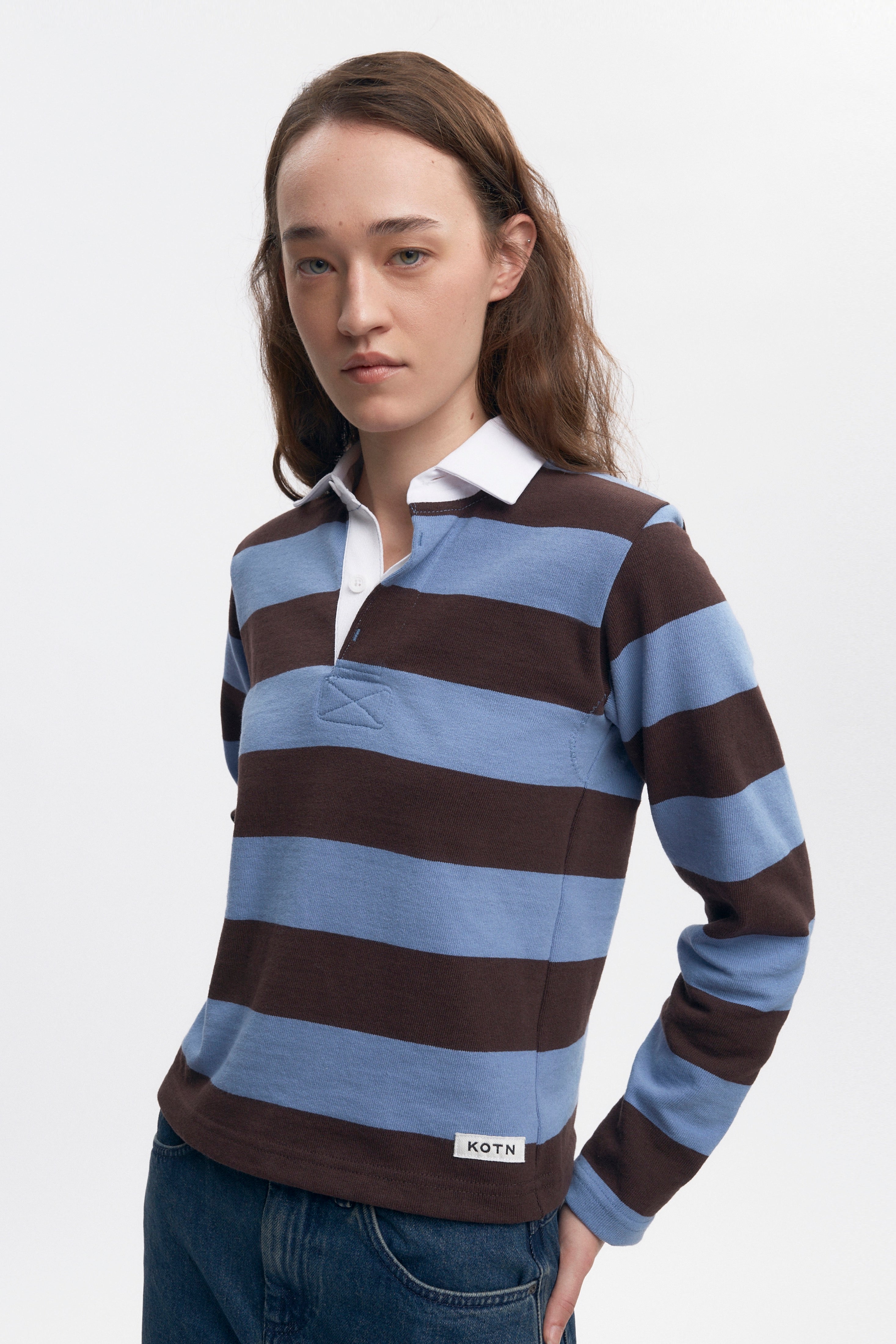 Maillot de rugby rétréci en columbia/Brown