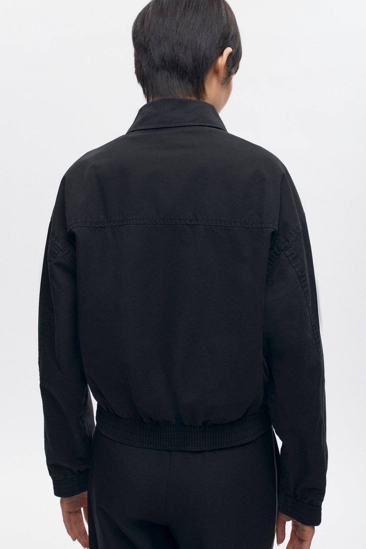 Blouson aviateur pour femme en noir