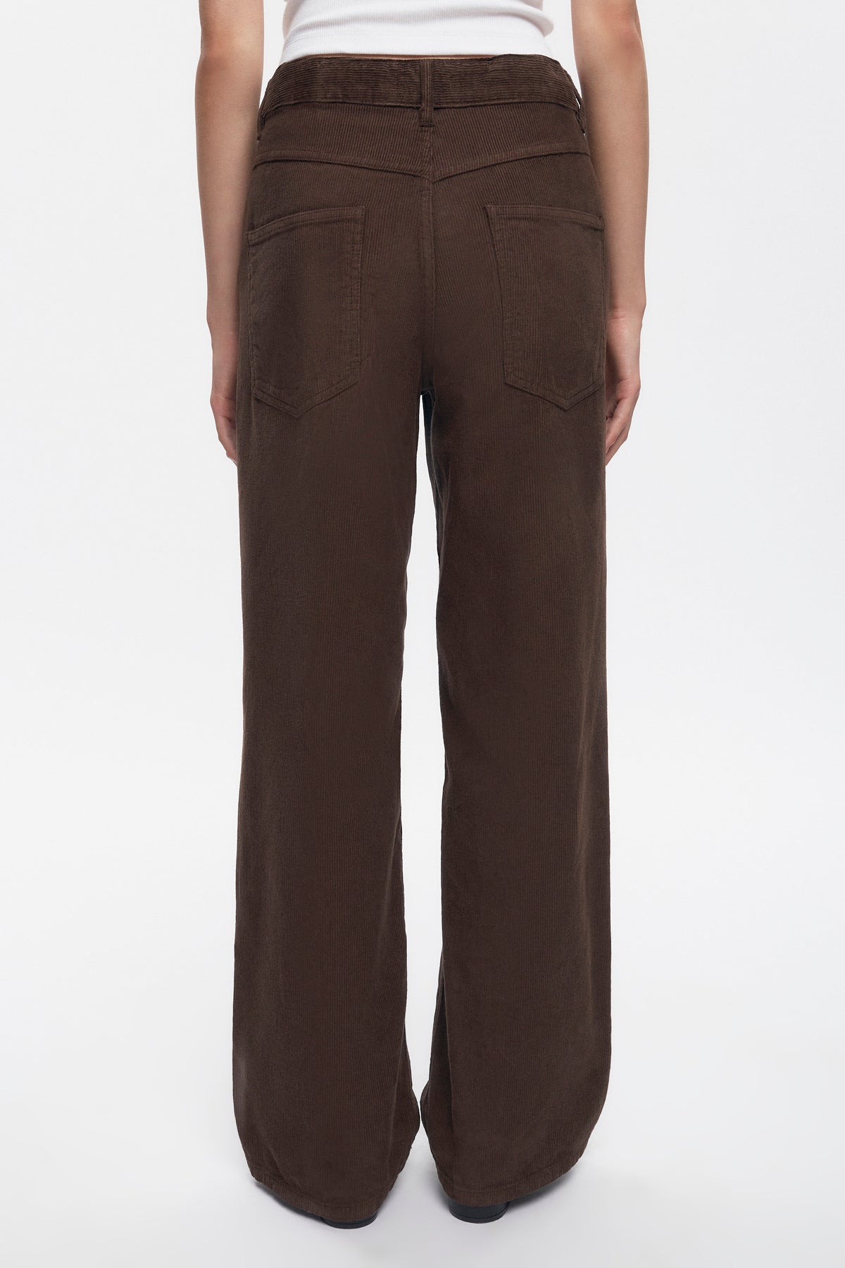 Women's Cord Taba Pant in Coffee Bean