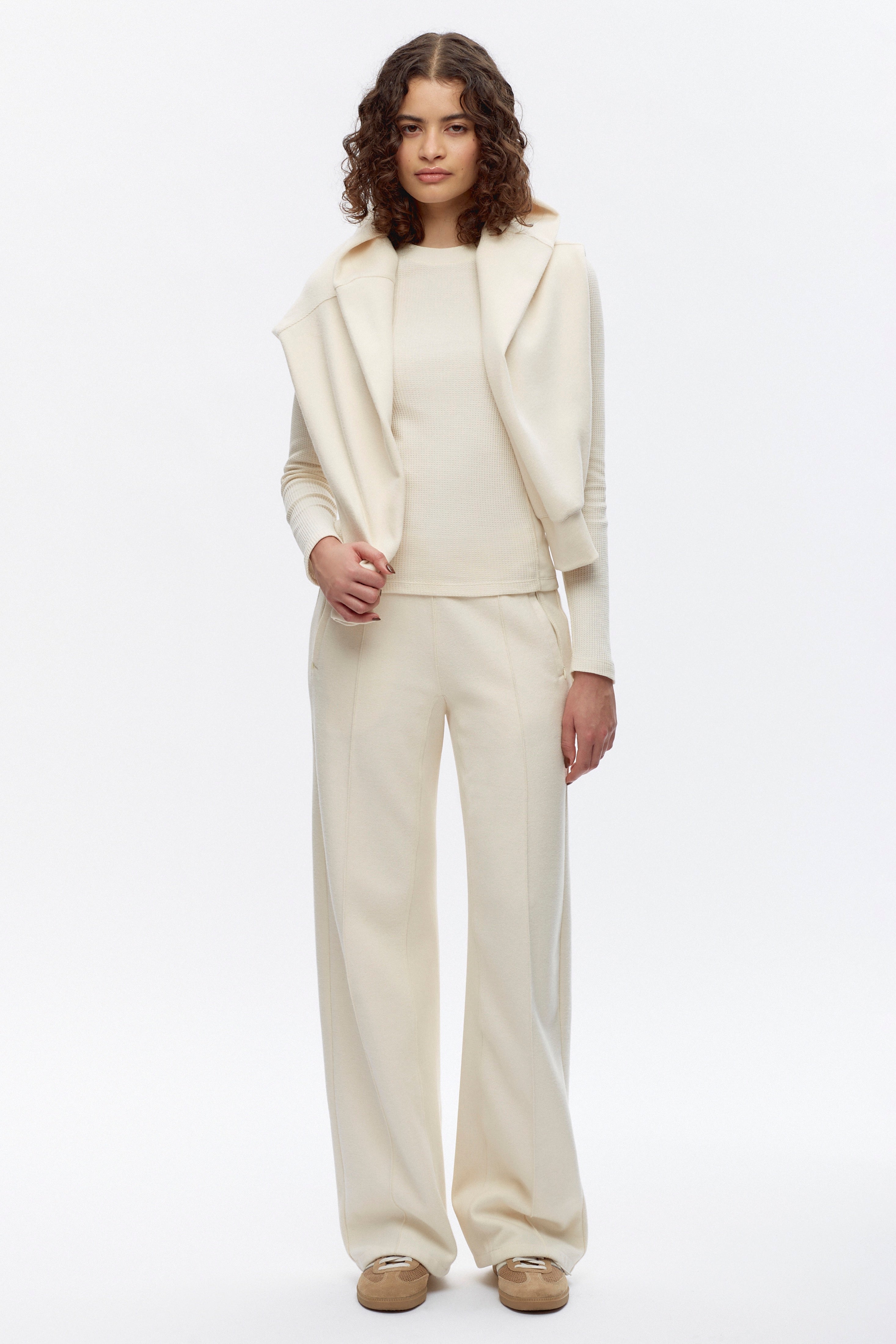 Pantalon de survêtement douillet pour femmes en naturel