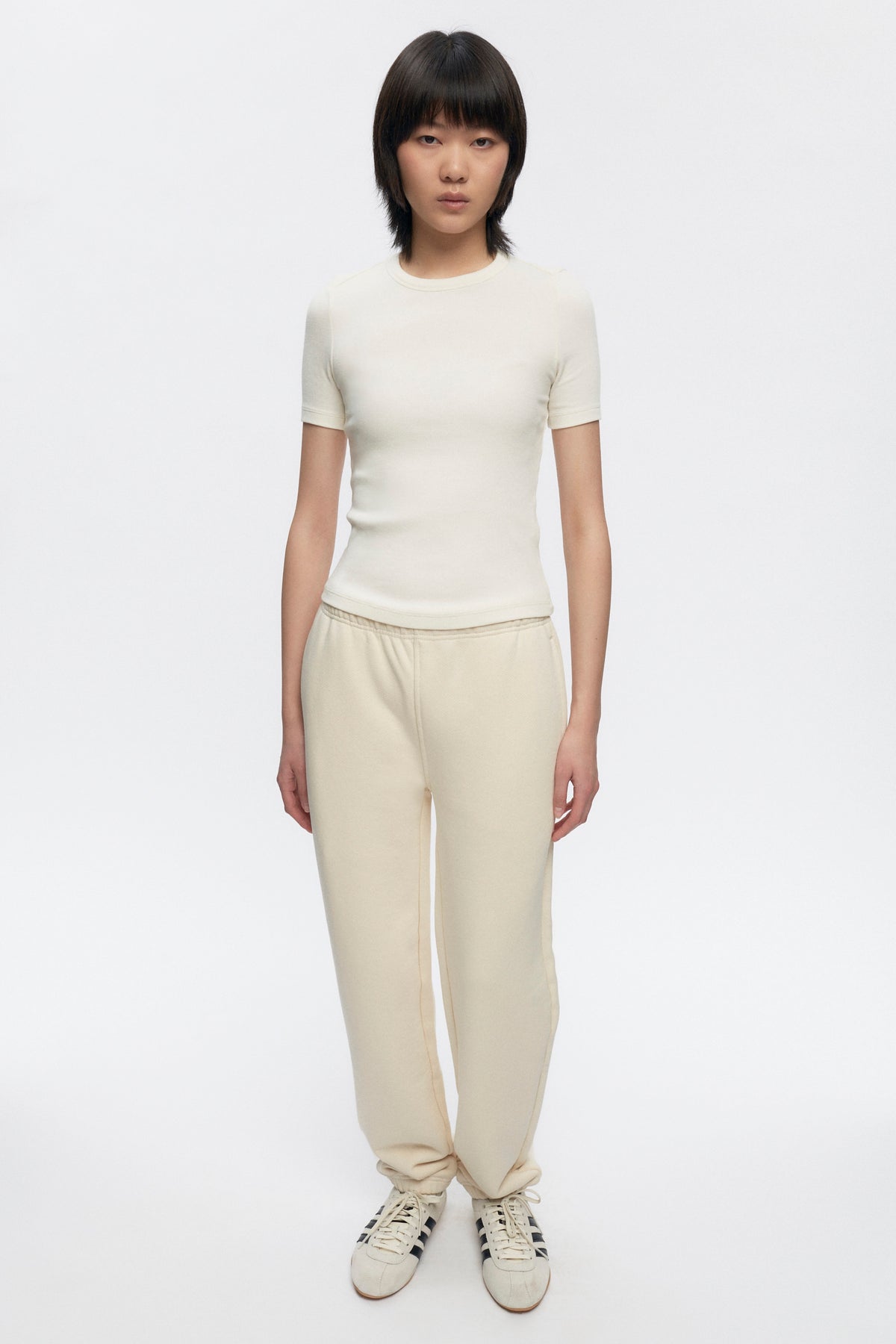 Women's French Terry Jogger in Natural