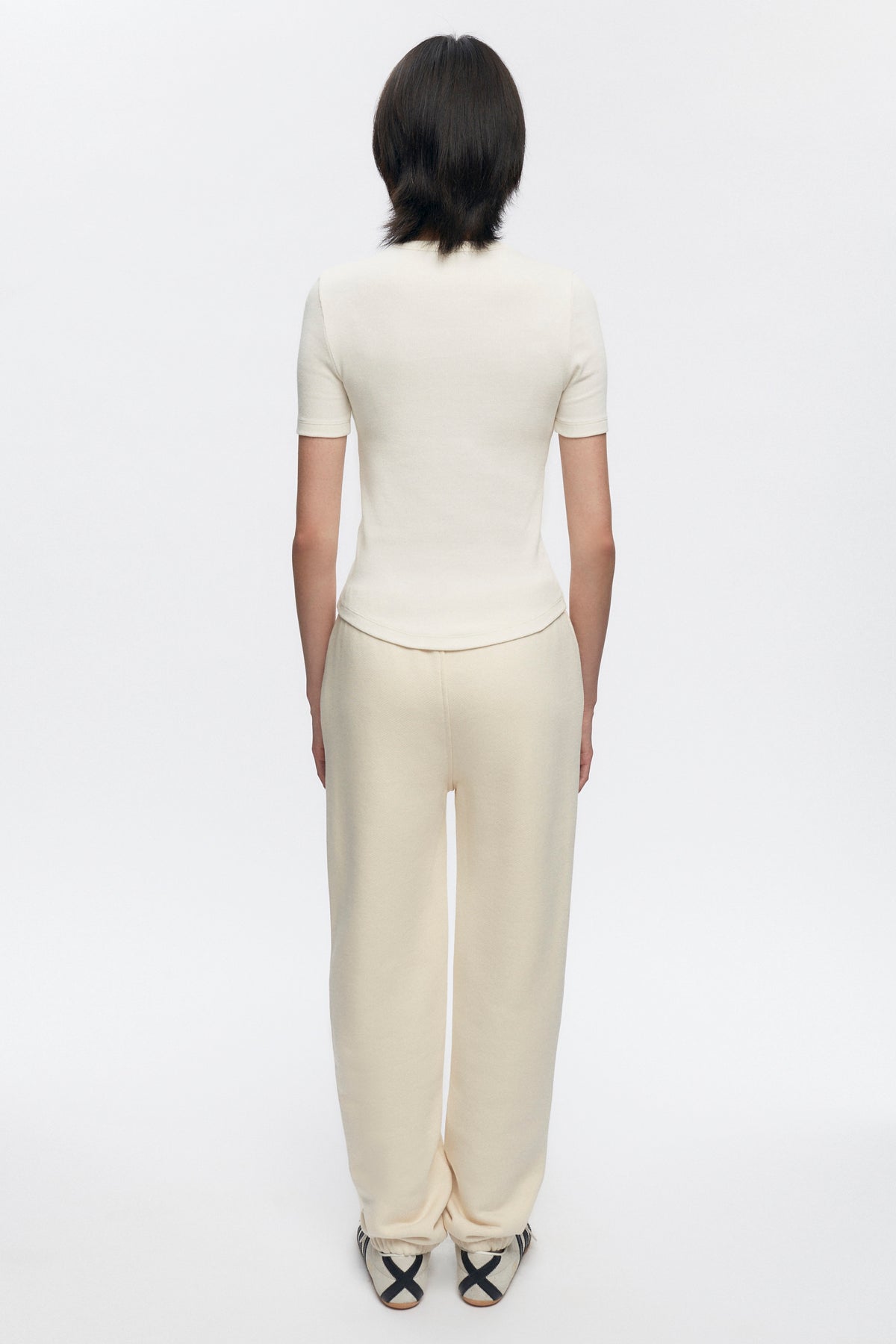 Women's French Terry Jogger in Natural