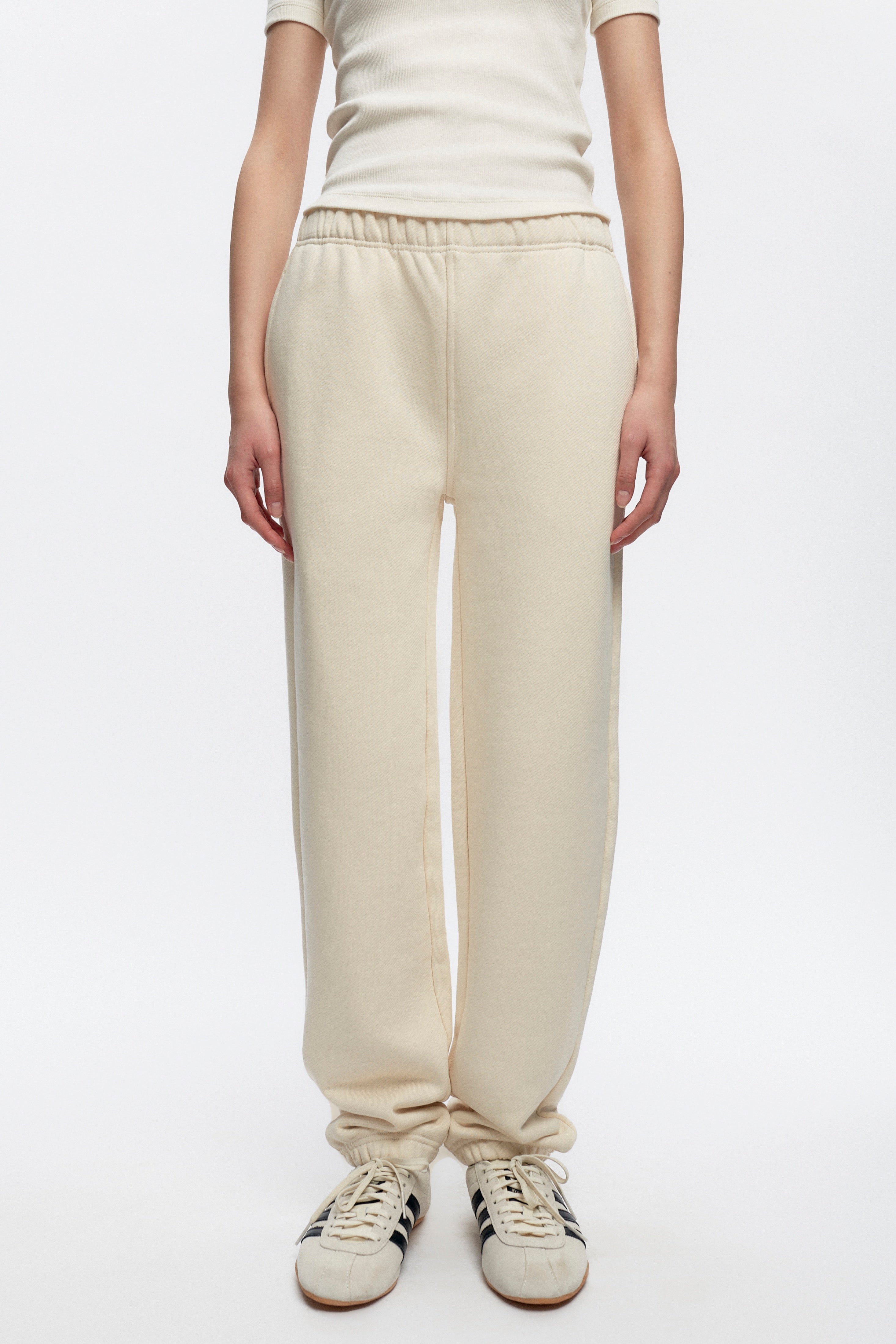 Women's French Terry Jogger in Natural
