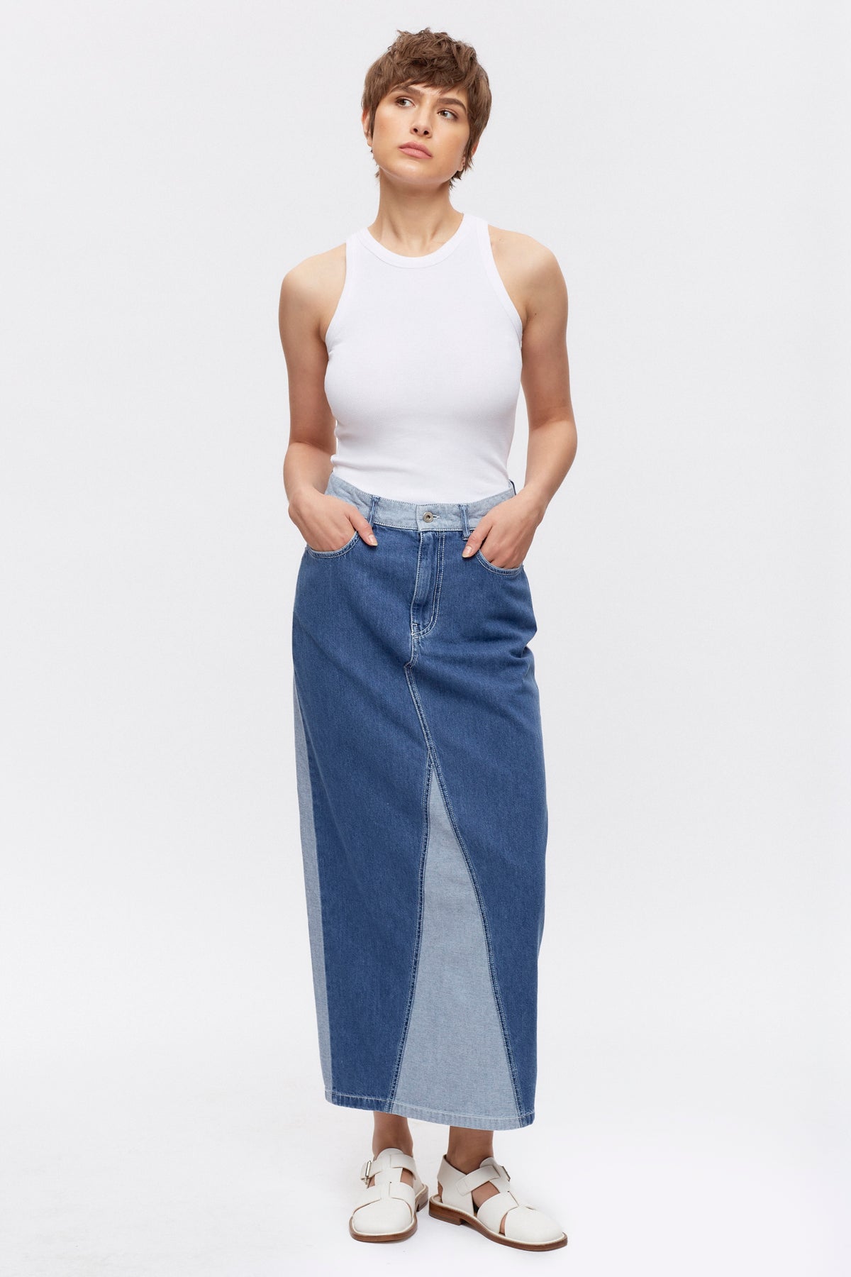 Lily Denim Skirt Med Wash