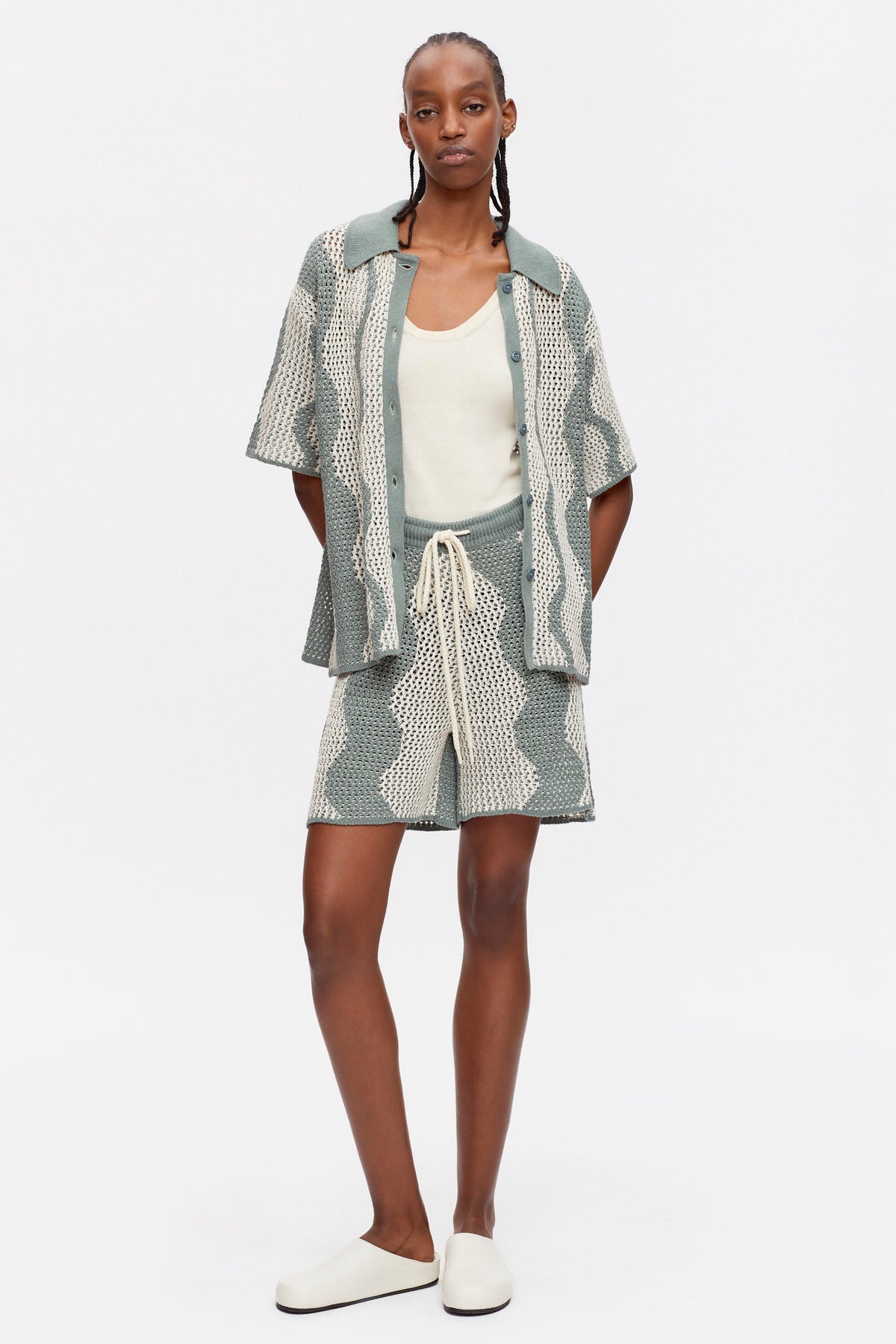 Masrah Knit Short Farrow Marshmallow