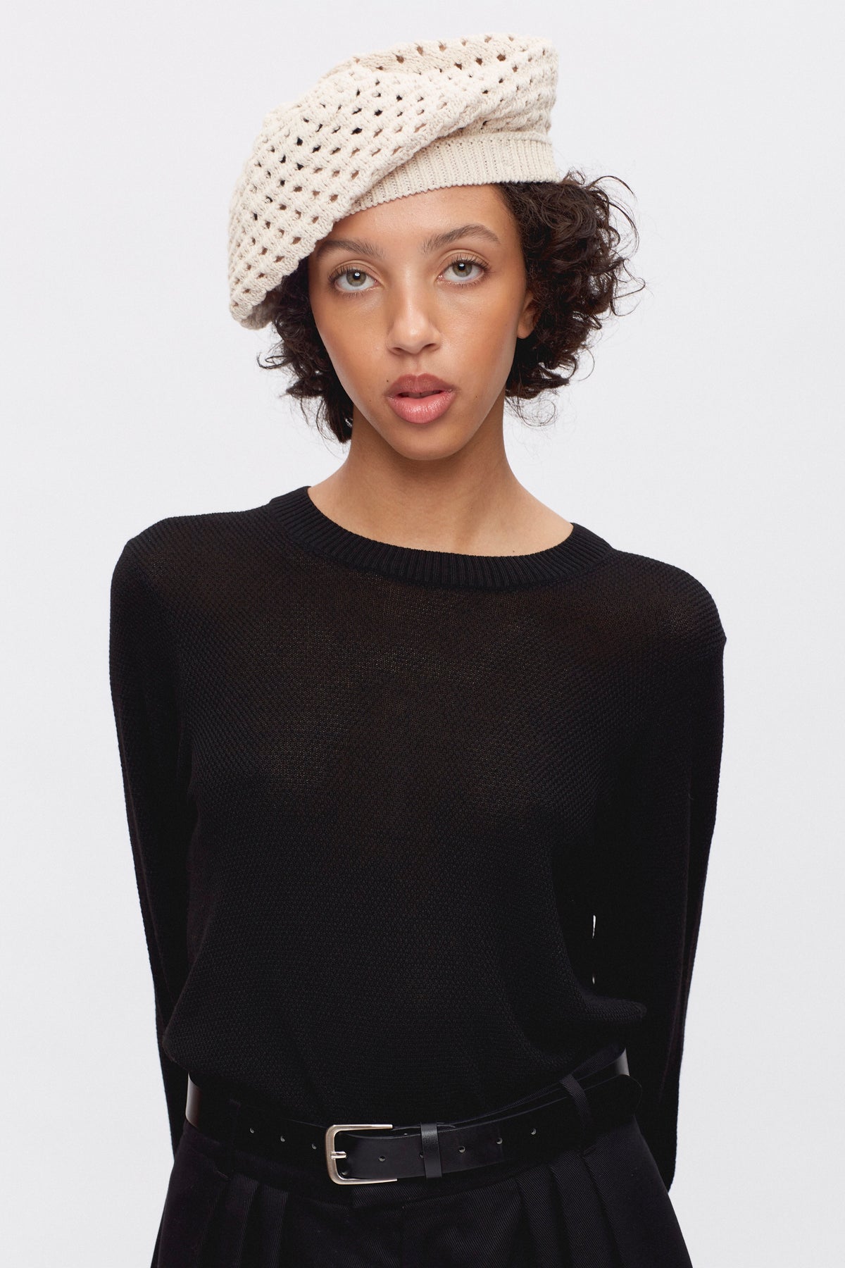 Mina Beret Sandshell 002Q02R10RYHW0000