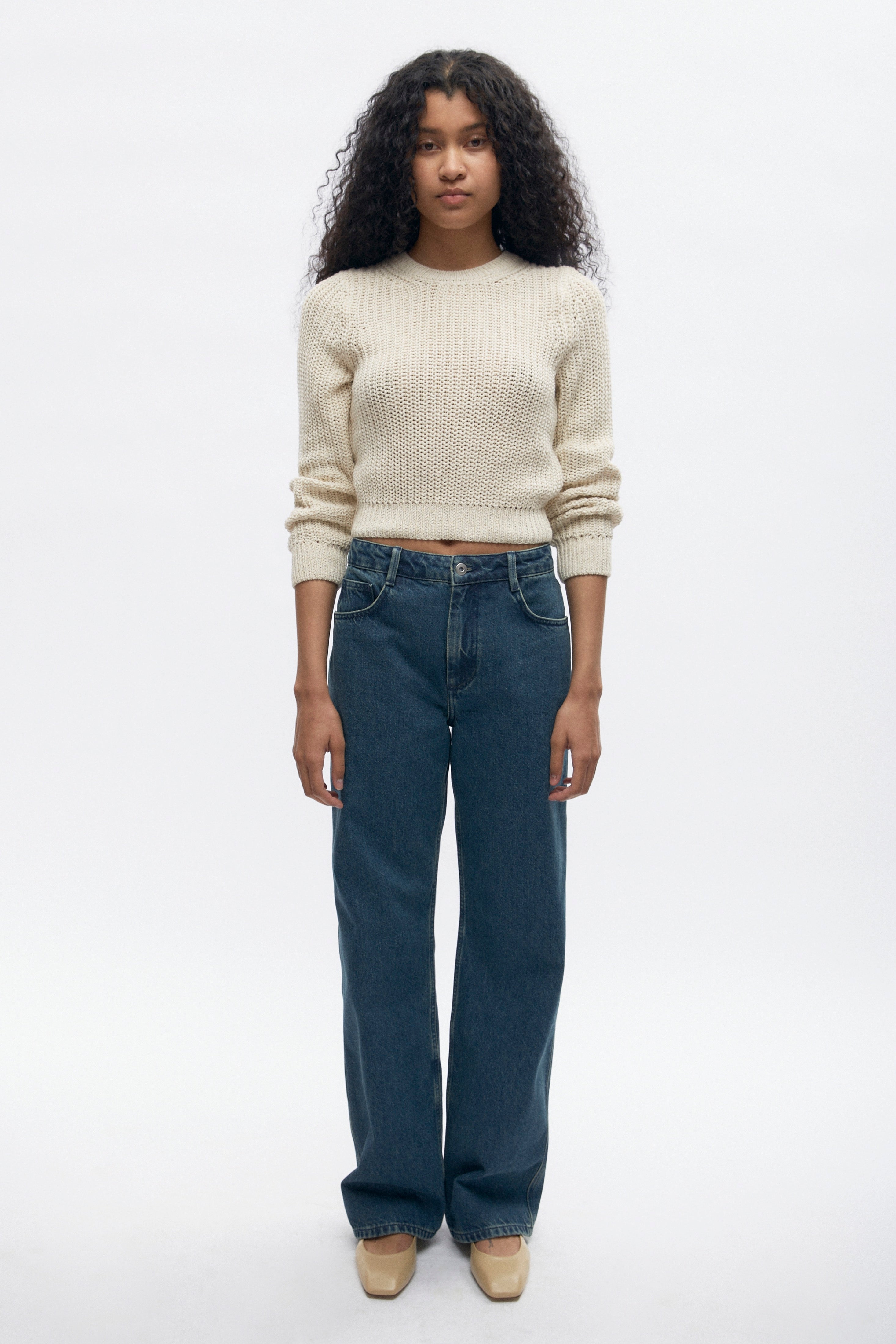 Women's Orman Knit Longsleeve in Natural Mix