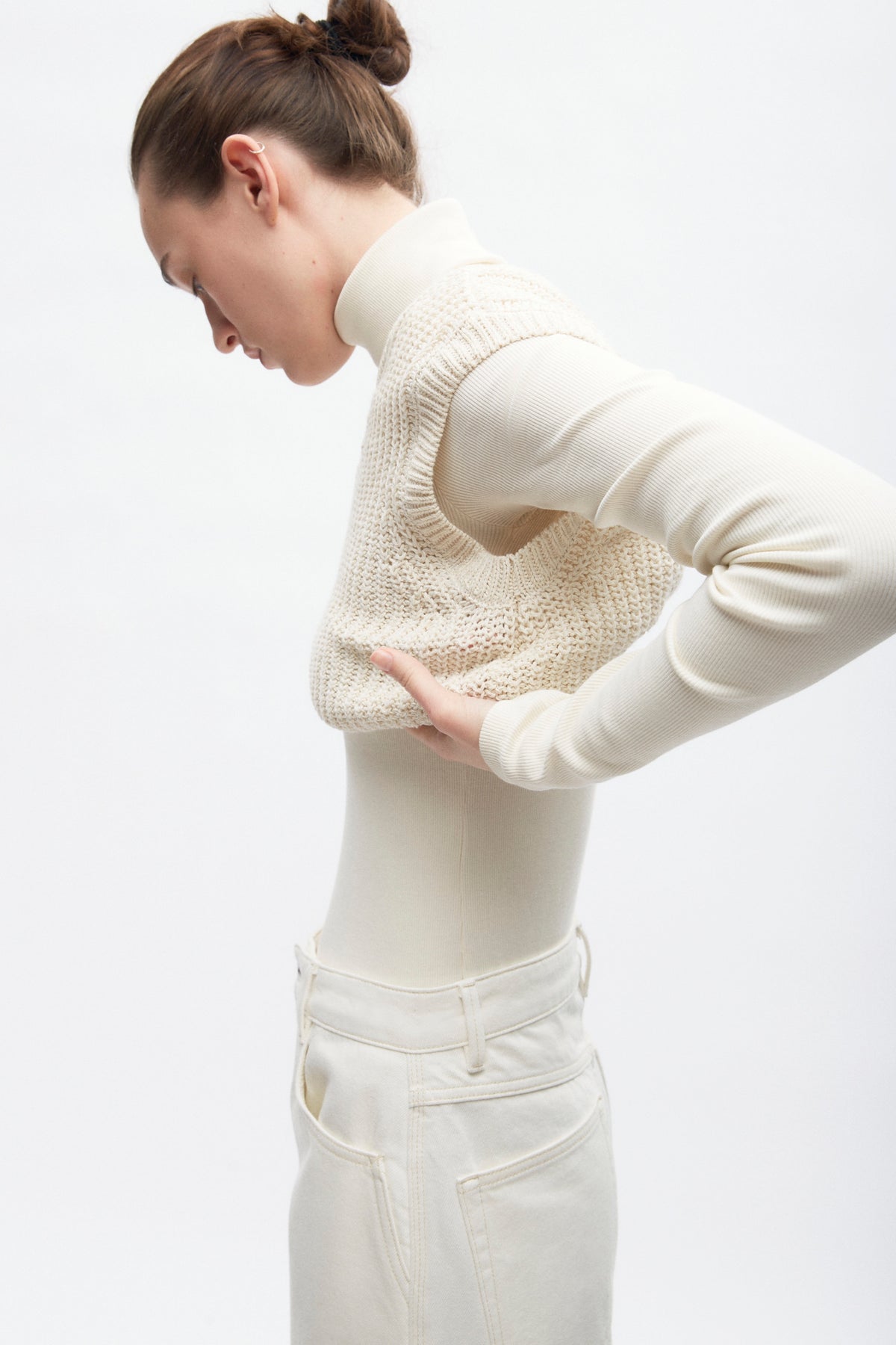 Débardeur en tricot Orman pour femme en mélange naturel