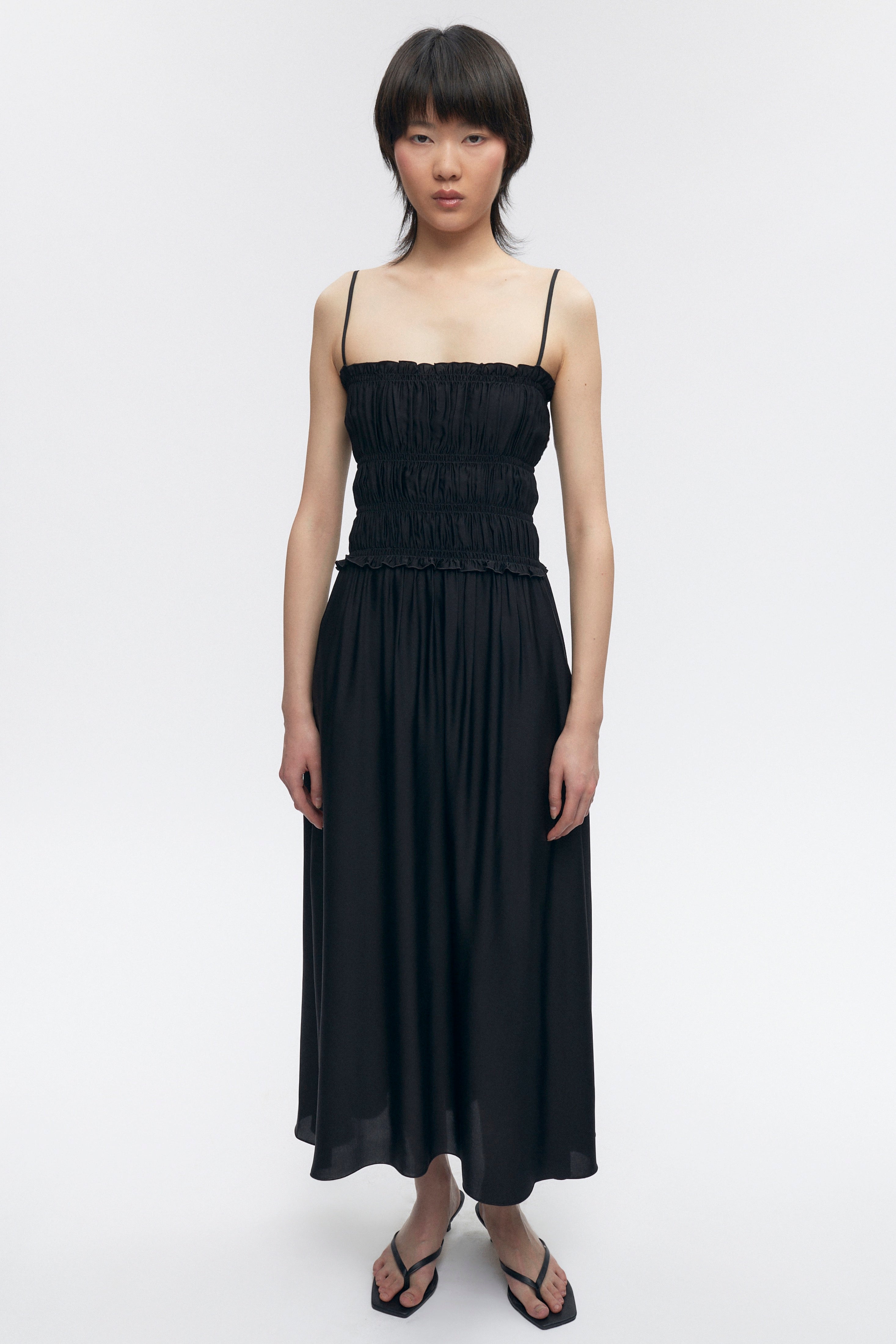 Women's Ruffle Dress in Black