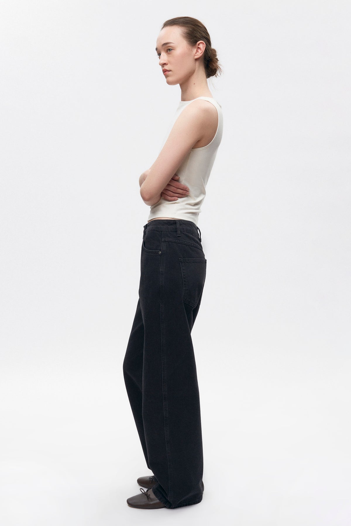 Women's Taba Denim in Washed Black