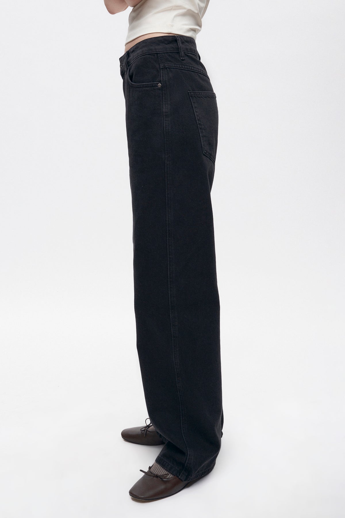 Women's Taba Denim in Washed Black