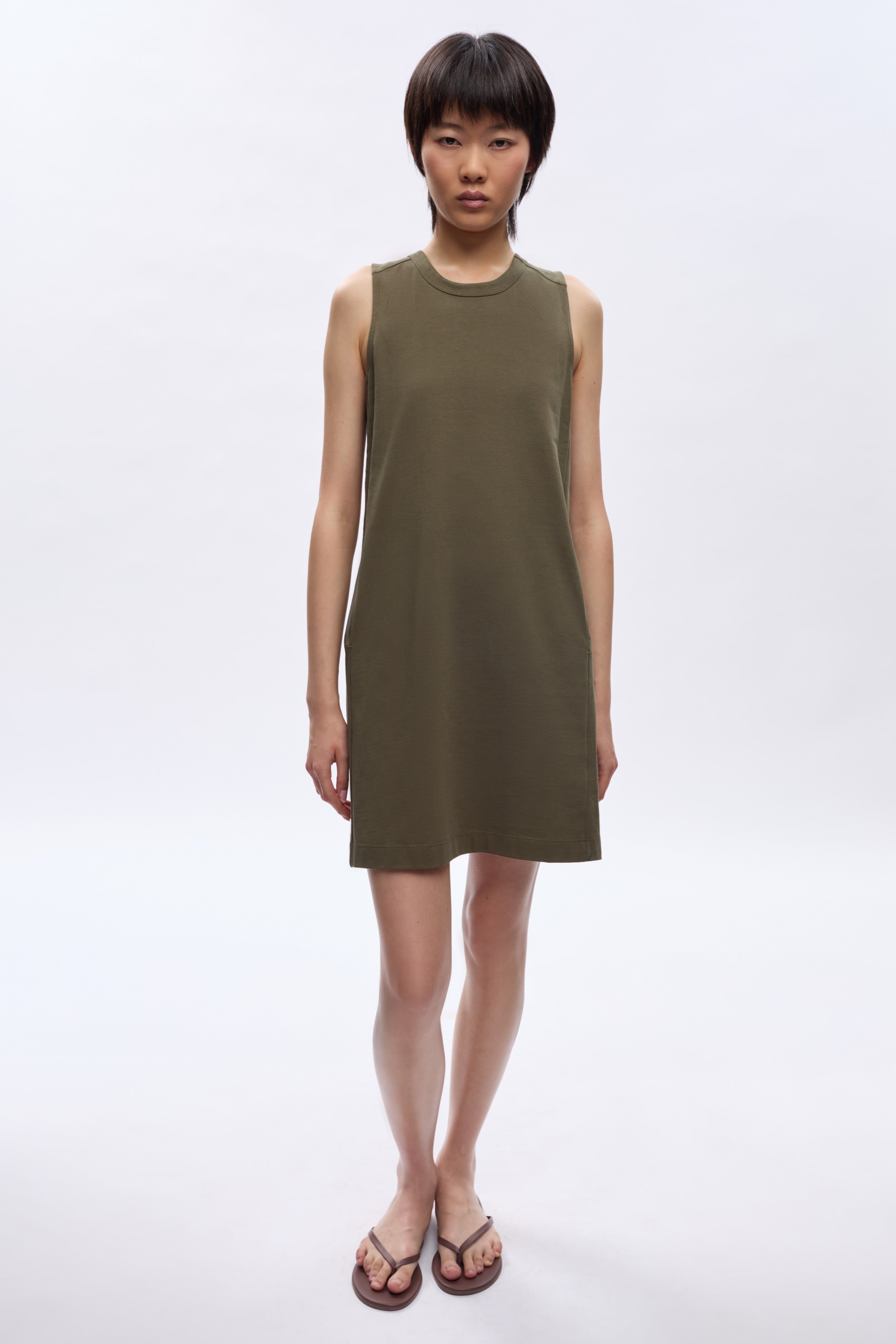 Women's Tank Dress in Olive