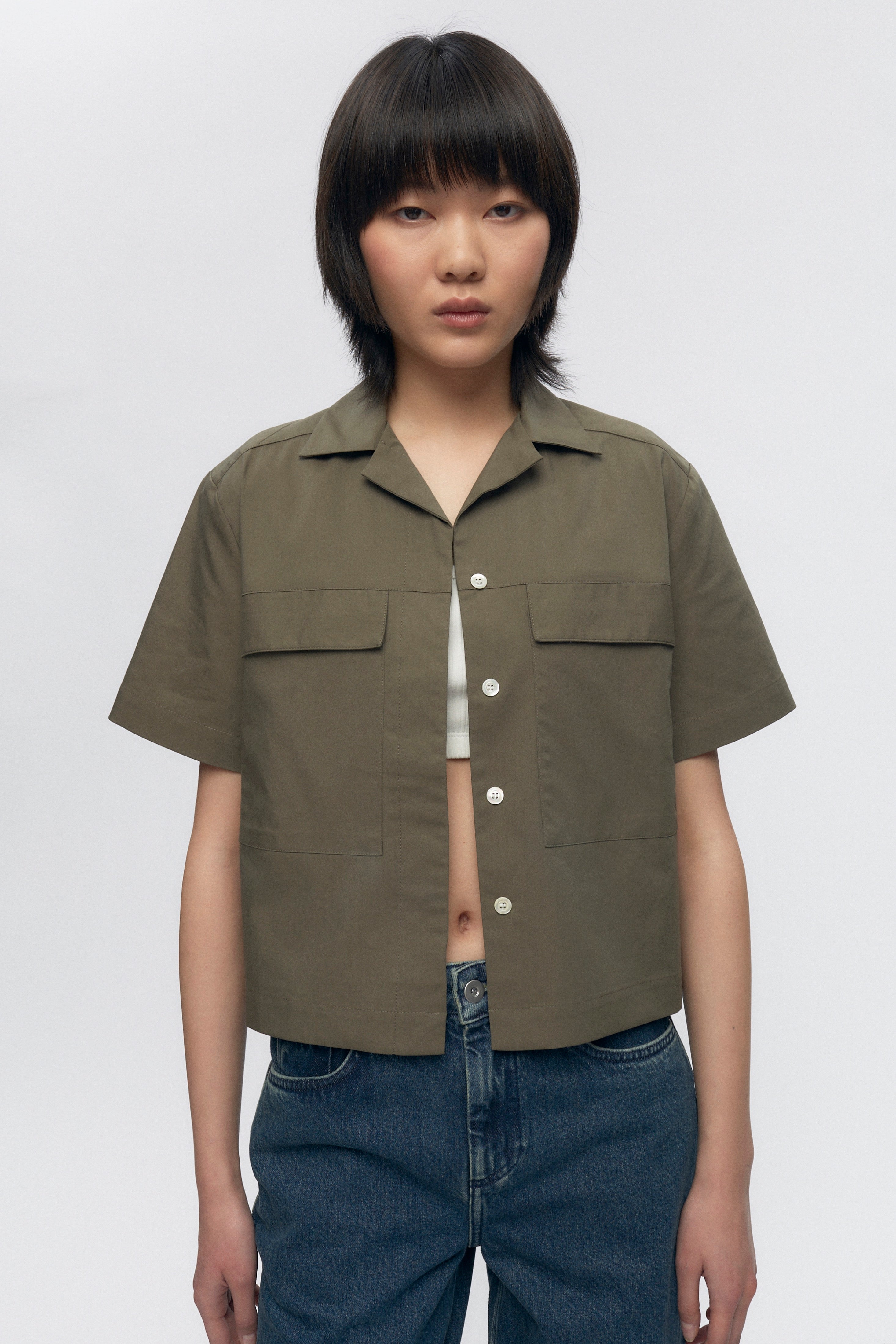 Women's Utility Shirt in Olive