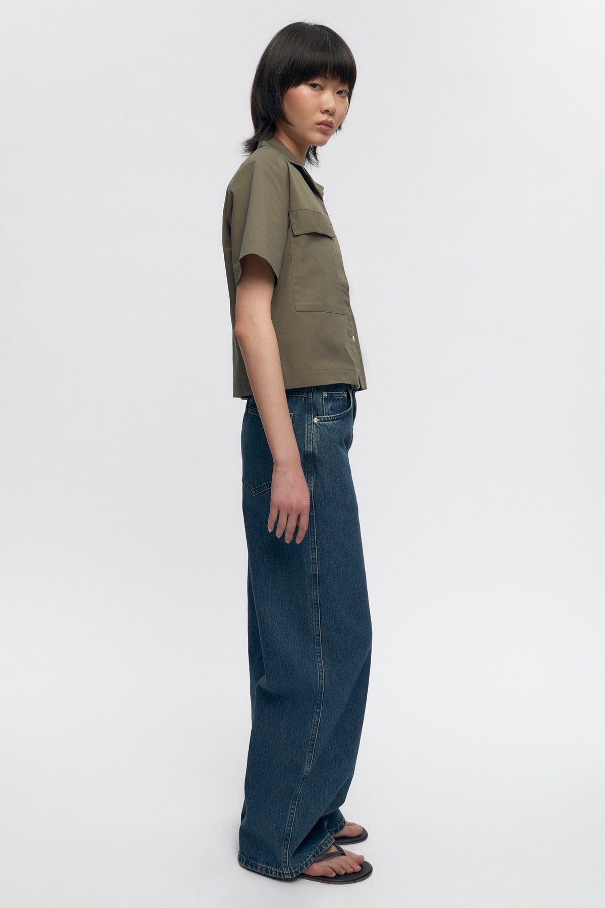 Women's Utility Shirt in Olive