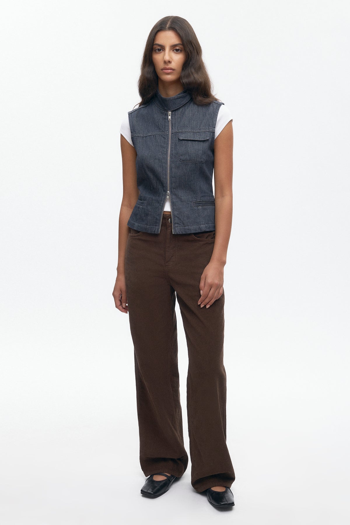 Gilet utilitaire pour femmes en gris