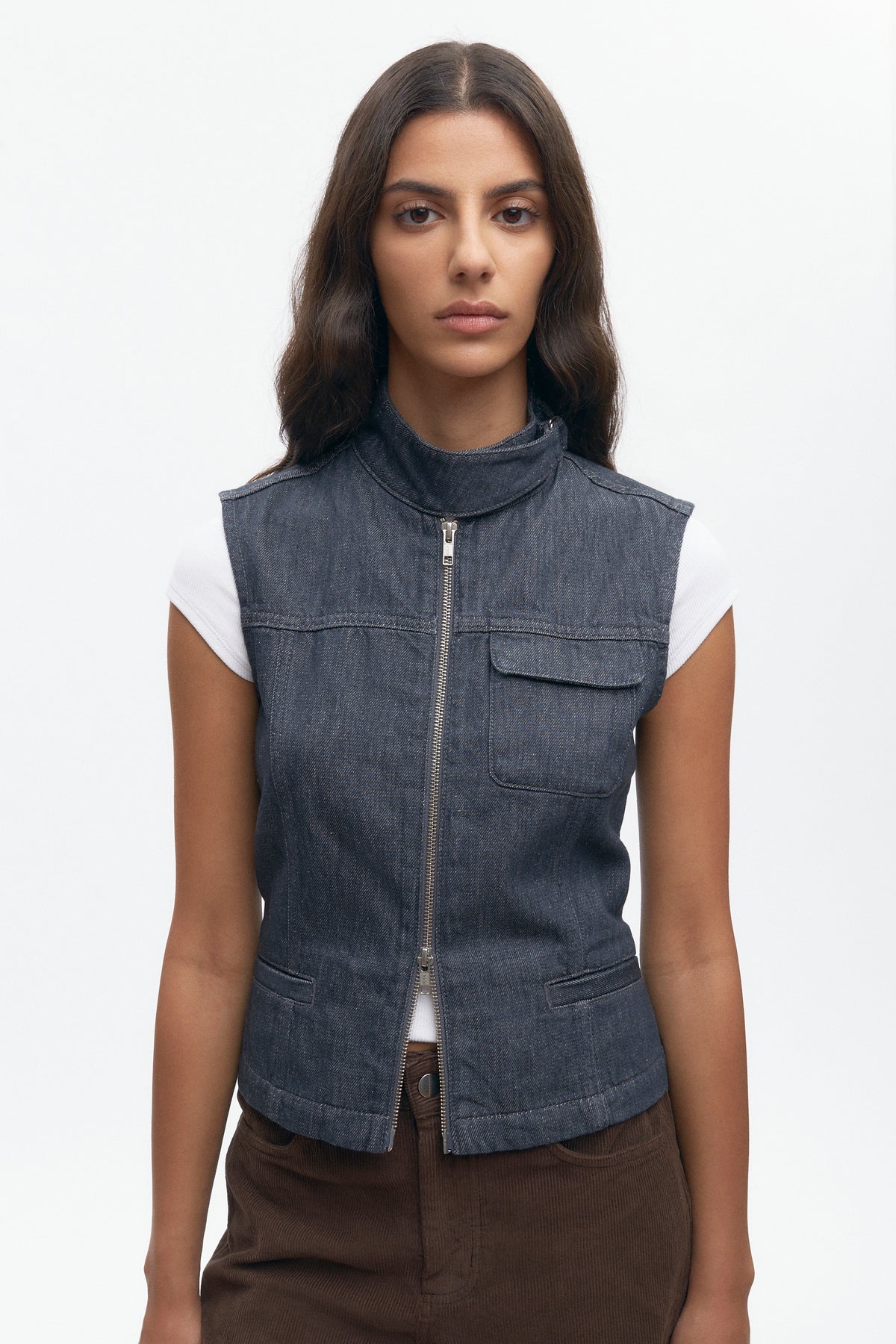 Gilet utilitaire pour femmes en gris