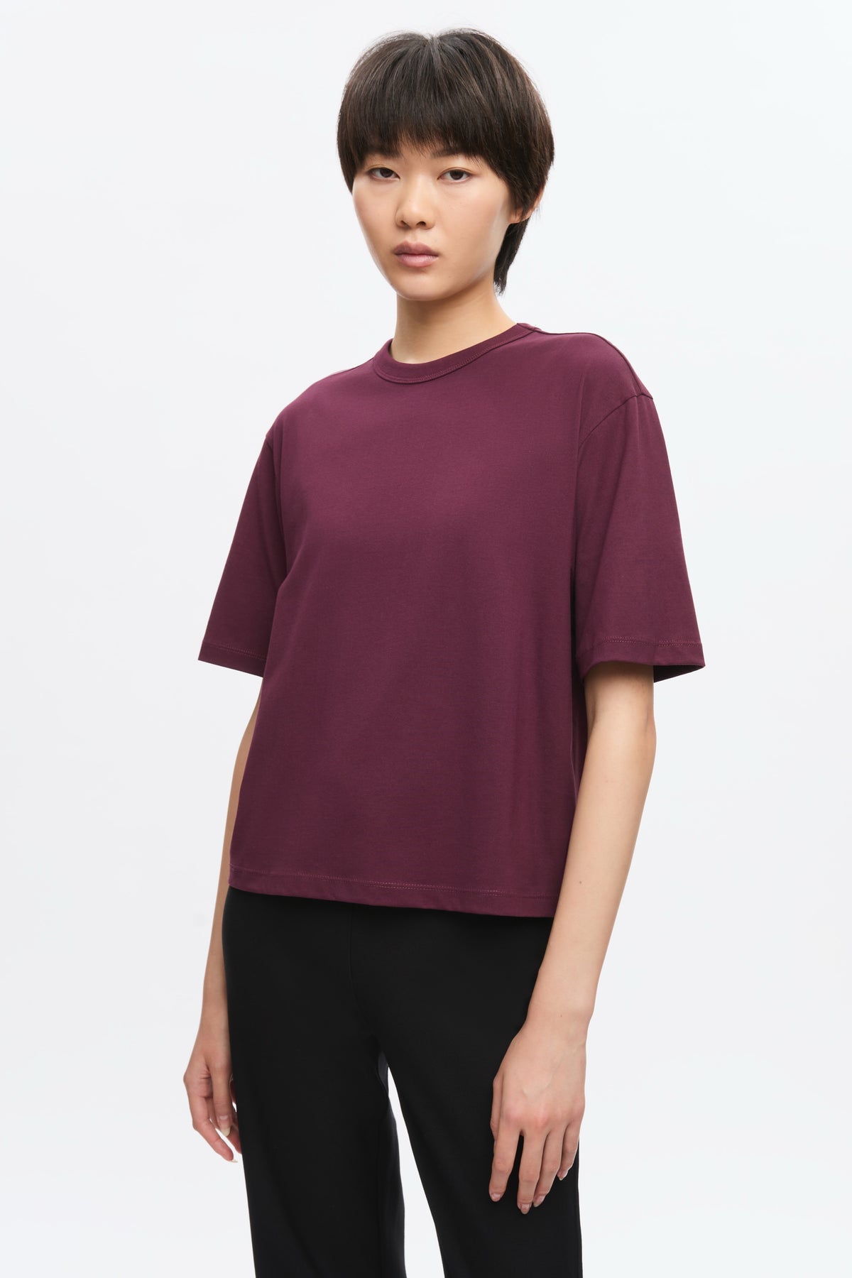 Women's Easy Crew in Plum