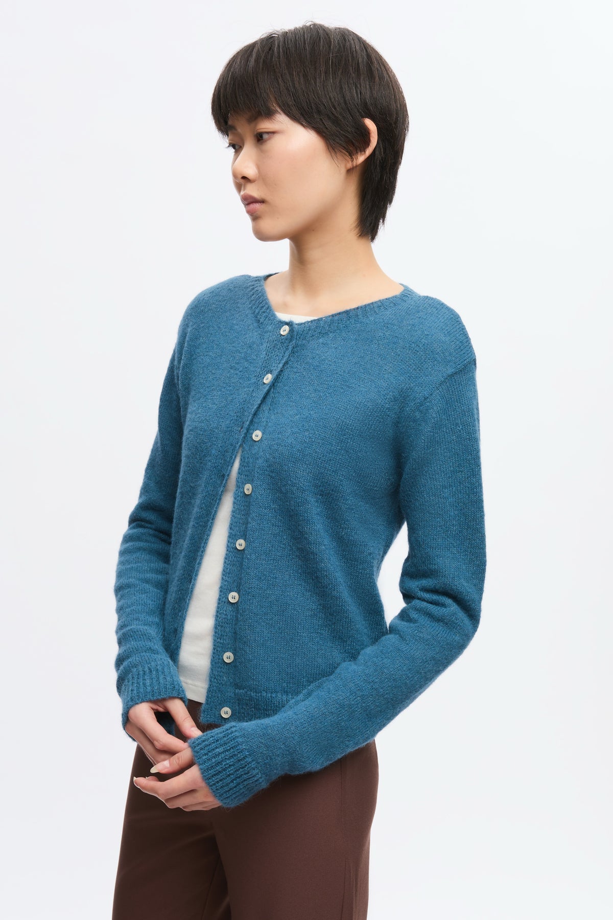 Women's Noor Fuzzy Cardigan in Delta